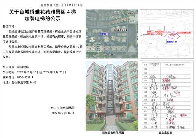 關(guān)于臺城僑雅花苑雅景閣4梯加裝電梯的公示.jpg
