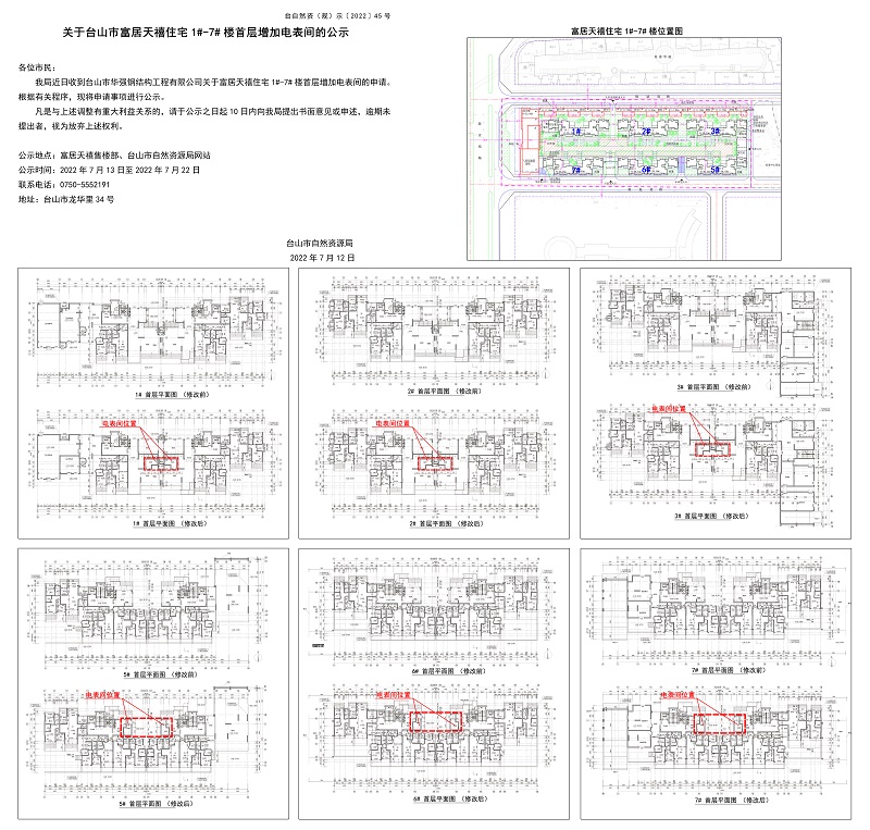 關(guān)于臺山市富居天禧住宅1#-7#樓首層增加電表間的公示.jpg